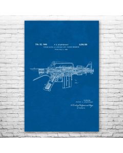 M16 Rifle Patent Print Poster