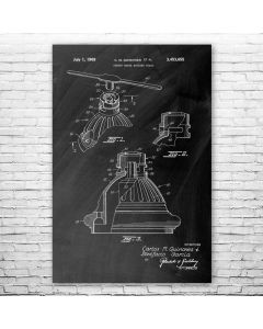 Hydrant Wrench Patent Print Poster