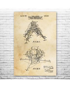 Lunar Lander Patent Print Poster