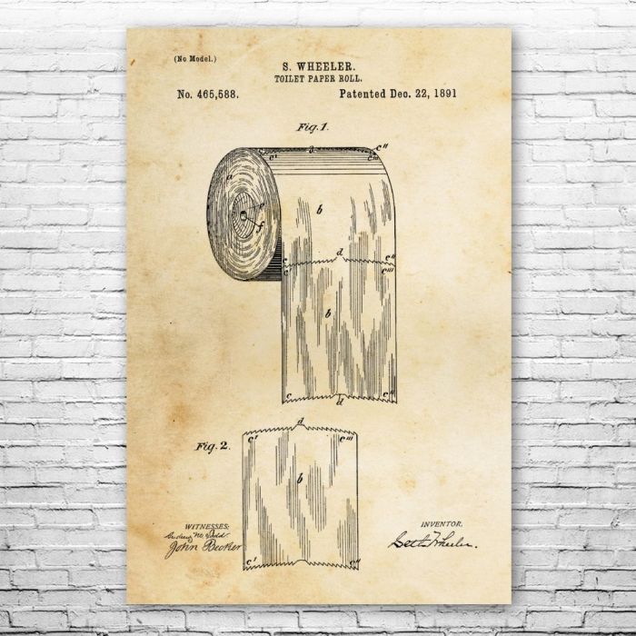 Toilet Paper Poster Patent