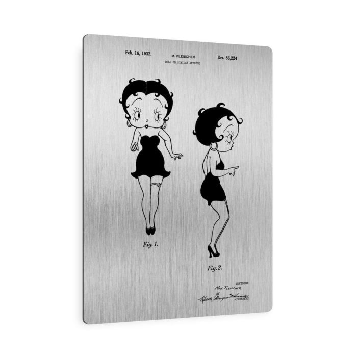 betty boop black and white
